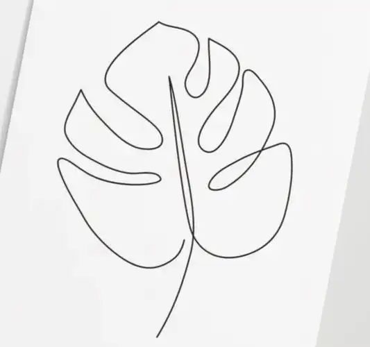 10 may 2022  - monstera leaf artwork