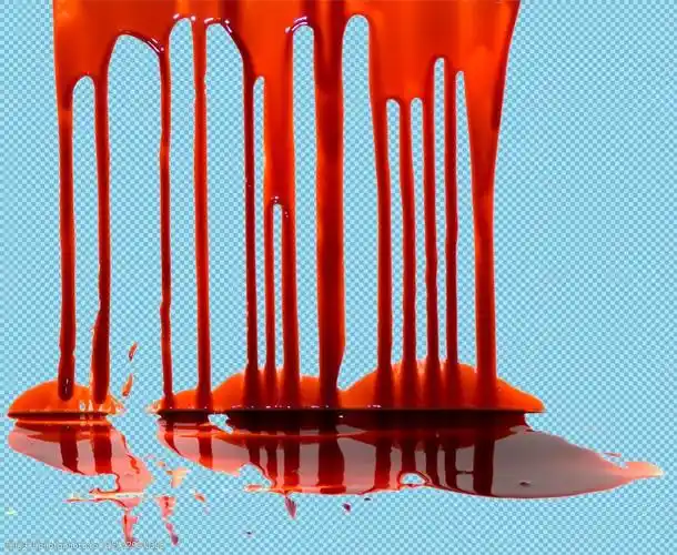 流淌的血迹免抠png透明图层素材