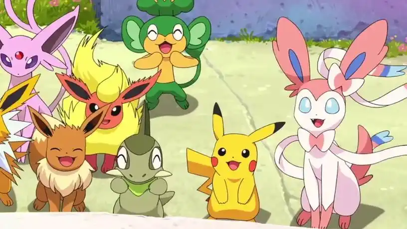 皮卡丘:精灵活现萌翻天 《皮卡丘与伊布们的好朋友》片段:小伙伴们
