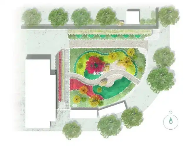 口袋公园彩色平面图