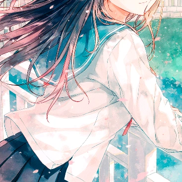 [kili]二次漫头 动漫 卡通 女头 自截 少女 校服 半身 风 樱花 气质