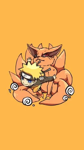 火影忍者 动漫 壁纸 高清 锁屏 iphone6s plus 鸣人 九尾