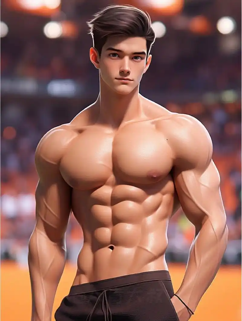 我们华流才是最吊的! 有胸肌有腹肌的185大帅哥!