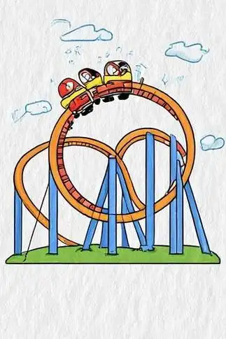 🎢简笔画过山车🚂