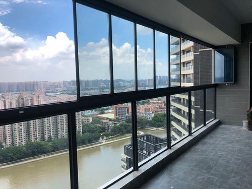 折叠窗全开窗封阳台窗无框窗全景窗落地窗有框窗定制已售   ￥100