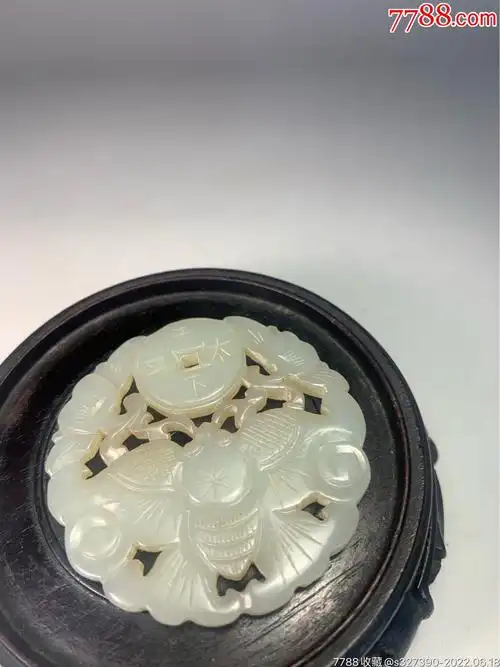 老玉和田玉明清福在眼前玉佩_价格170元_第1张_7788收藏__收藏热线