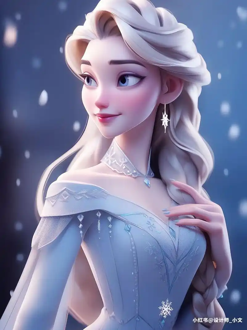 【al创作】冰雪奇缘城堡艾莎公主761504 #midjourney学习#02