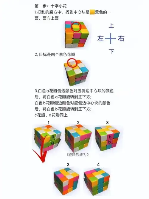 三阶魔方 初级还原教程 第一层