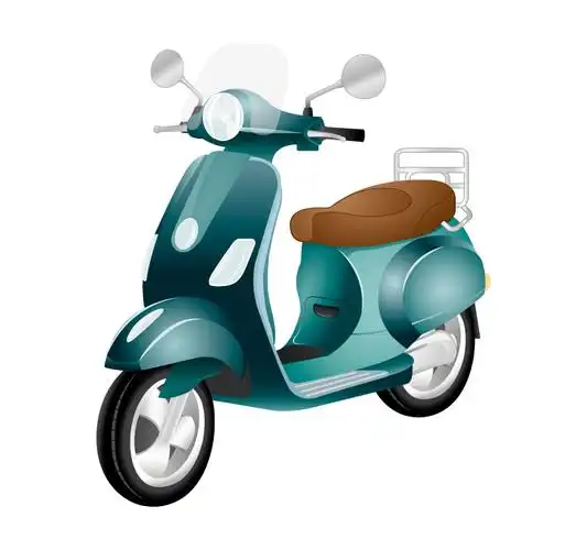 轻型电动车摩托车矢量素材eps