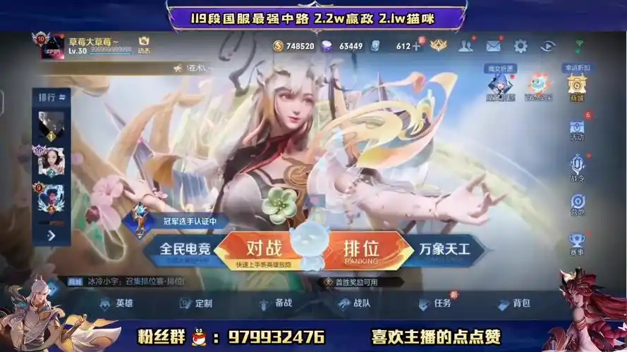 【接录制】王者荣耀小艺 2024-02-23直播录像|直播回放|录播 - 119段