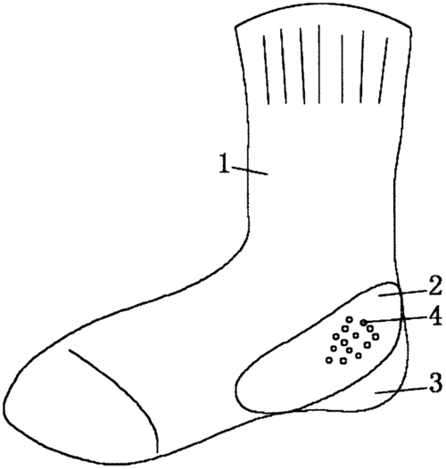 一种一体式内增高袜子的制作方法