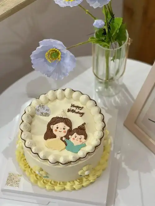 母子蛋糕#妈妈蛋糕#仁寿蛋糕#熊与猪猪