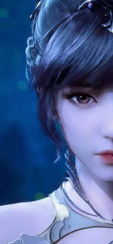 斗罗大陆新版小舞,一张锁屏一张桌面.