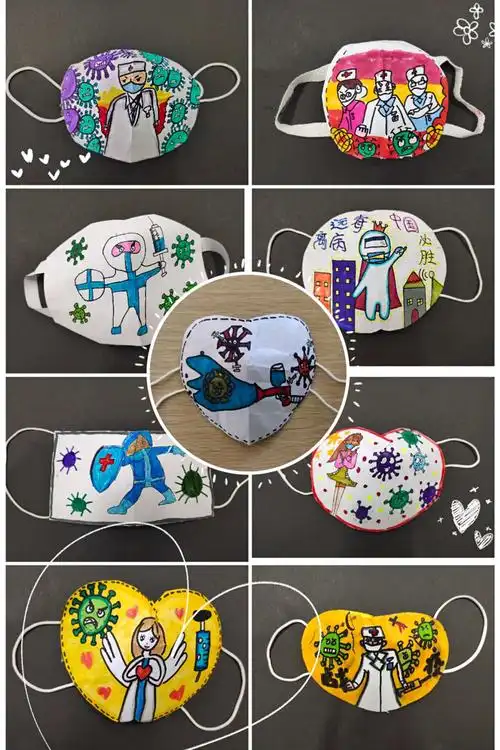 蚶小四年级手工制作课程——《我为口罩添色彩》