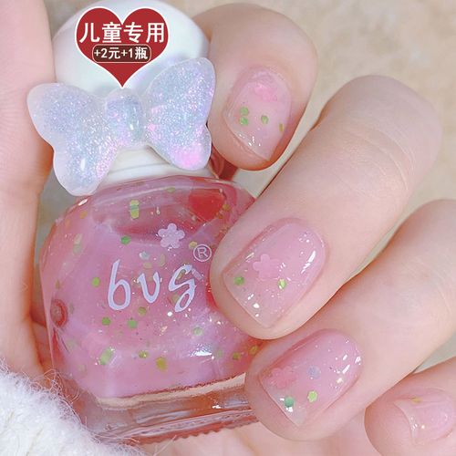 儿童指甲油无毒无味女孩可剥安全可撕拉学生幼儿免烤可爱少女小孩