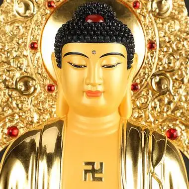 台湾金刚座贴金纯铜阿弥陀佛像药师佛释迦牟尼佛三宝佛像如来佛祖本场