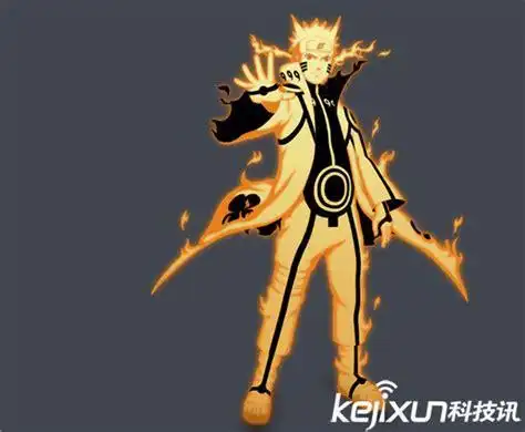 鸣人九尾金色模式简笔画