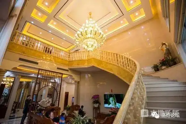 揭阳市揭西县某豪宅不甘示弱.主门高10米,宽6米,就问你气不气派!这.