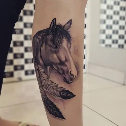 生肖马纹身图案大全