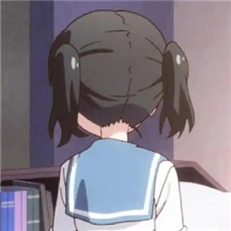 动漫女生背影头像