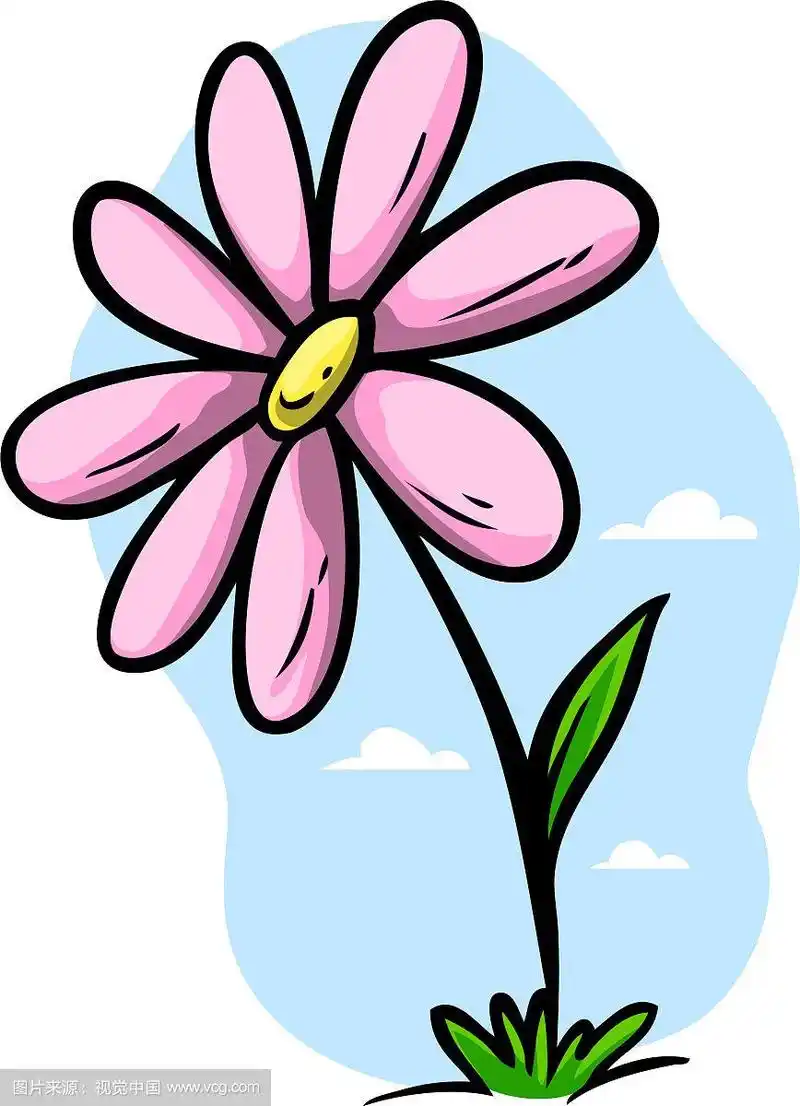 卡通粉色花朵图标