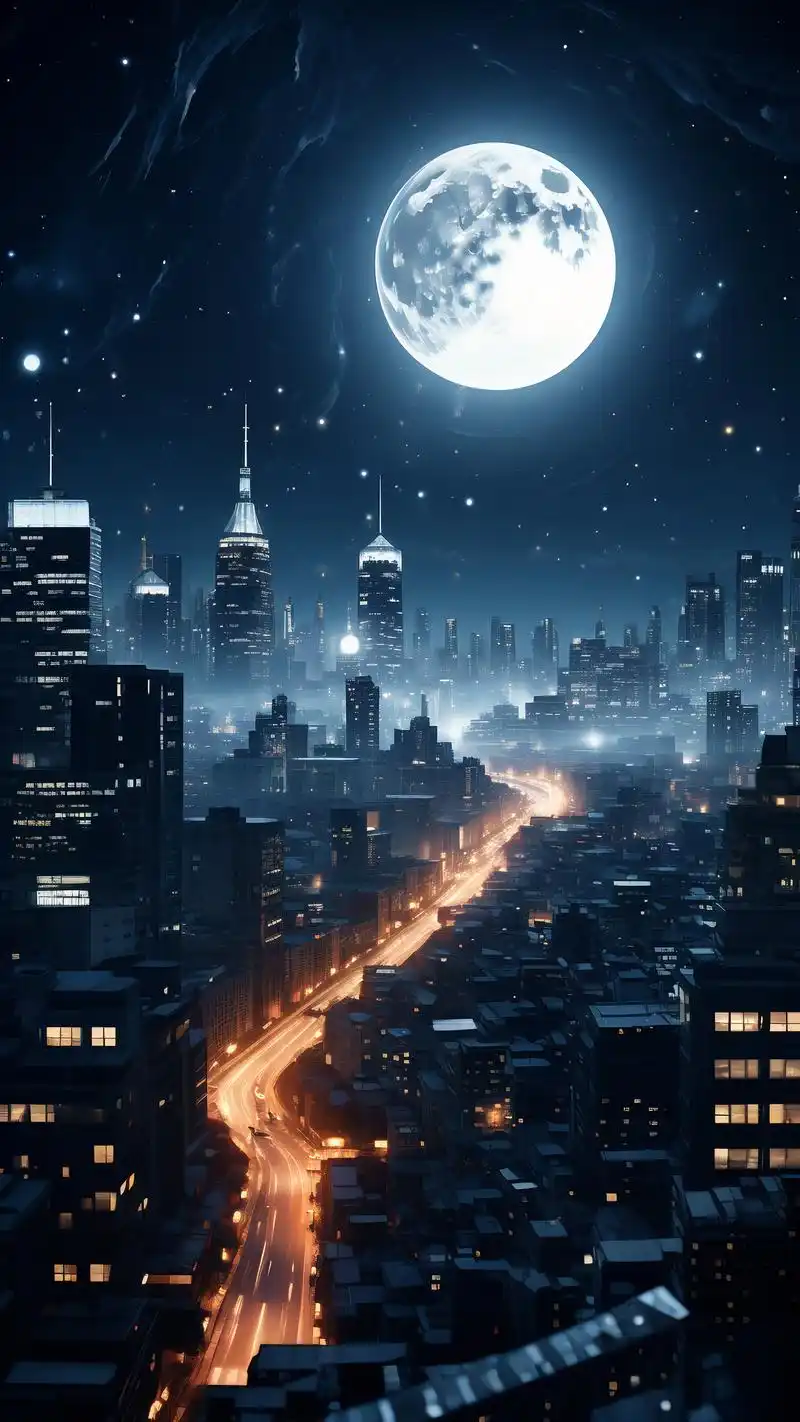 夜景壁纸合集92 穿梭在繁华都市的夜晚,灯光闪烁却难掩内心的寂寞