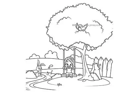 手工专题大树简笔画