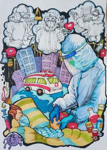 绘英雄风采 展民族精神——哈尔滨市美术教师线上抗疫主题绘画作品展