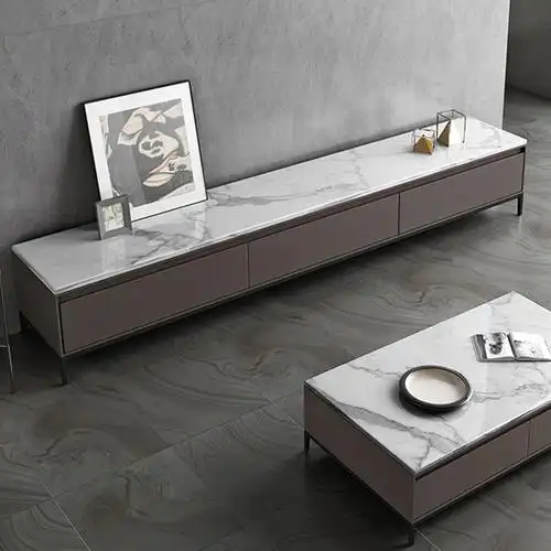 北欧电视柜ins风轻奢现代简约电视机柜新款大理石茶几电视柜组合