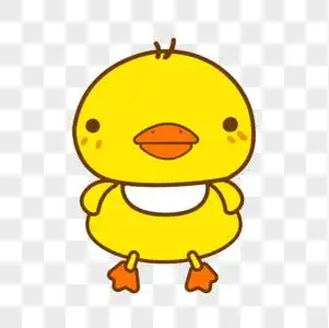 卡通黄色小鸭子图片素材