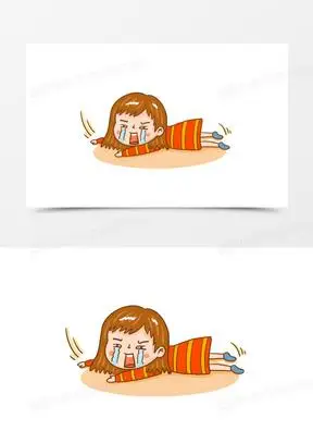 661卡通跌倒摔倒插画元素821在哪里跌倒就在哪里躺好卡通文字排版440