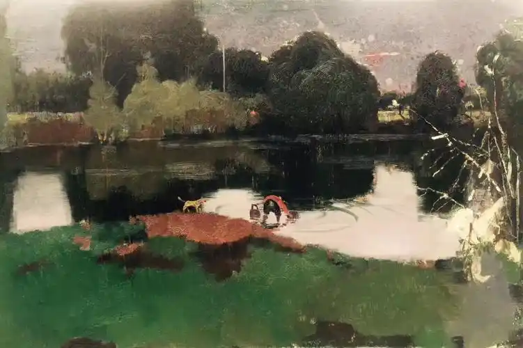 油画家陈和西画笔下的湘情