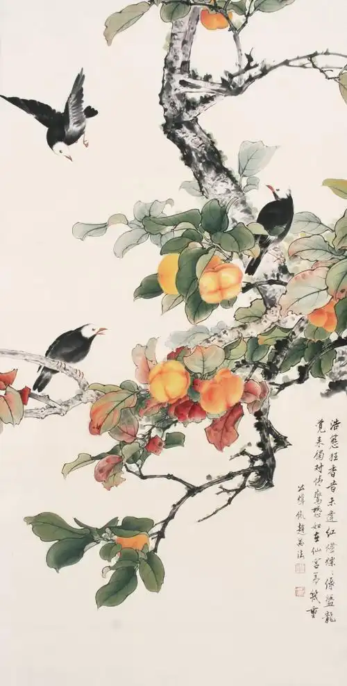 工笔花鸟名家田世光作品