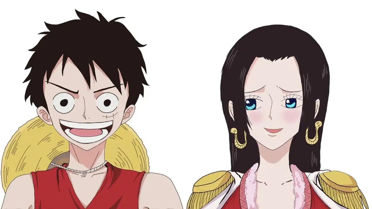 海贼王 情侣头像 路飞和女帝情头来了 原图参考