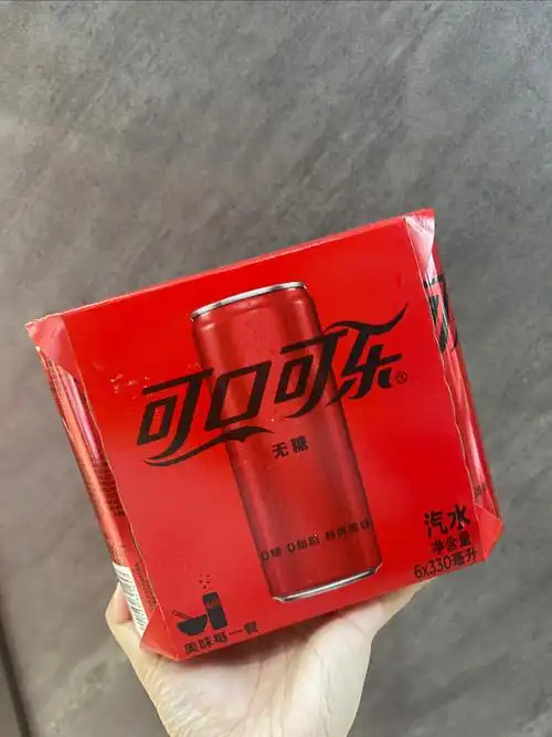 六罐装可口可乐零度可乐