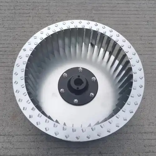 镀锌前倾离心风机叶轮直径380 工业设备插片风轮柜式风叶