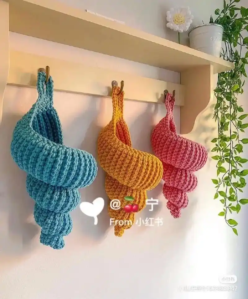 很好看又很大气的收纳袋 #钩针编织 #手工d - 抖音