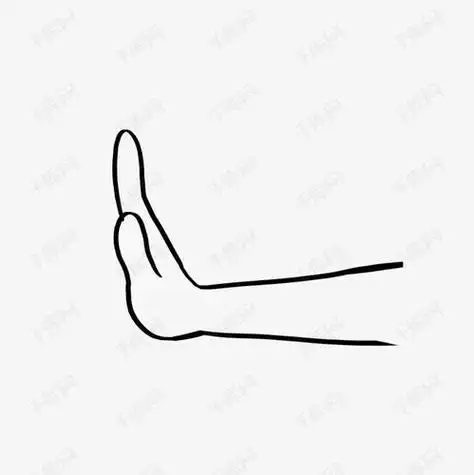 说不的手势简笔画