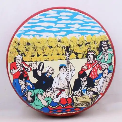 新疆牛皮手鼓维吾尔族传统手工乐器可用好友也可以手鼓敲款式三30cm