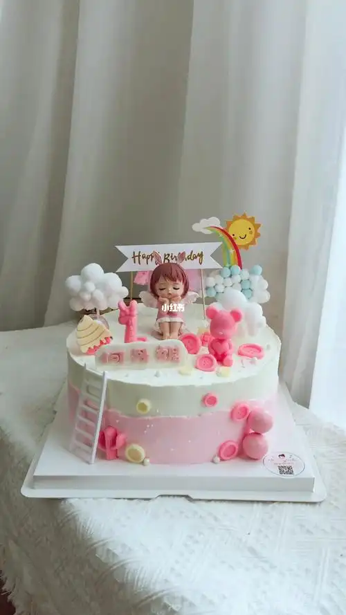 10寸安妮公主周岁蛋糕女孩蛋糕