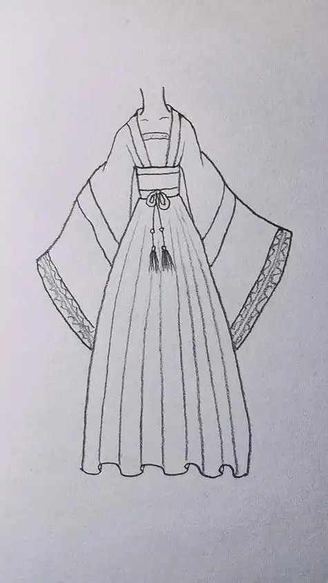 古风衣服怎么画简笔画