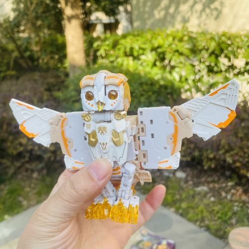 猛兽匣系列白噪音猫头鹰变形玩具机甲模型潮玩拼装公仔摆件 麒麟现货
