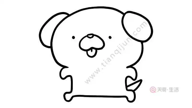 系列可爱的斑点狗怎么画卡通小狗简笔画可爱的狗狗简笔画送给萌系的你