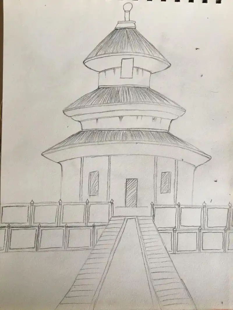天坛简笔画 天坛简笔画,希望大家能喜欢