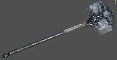 写实酷炫武器道具兵器长锤子