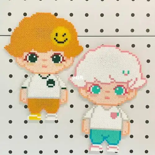 拼豆图纸分享dimoo大娃造型