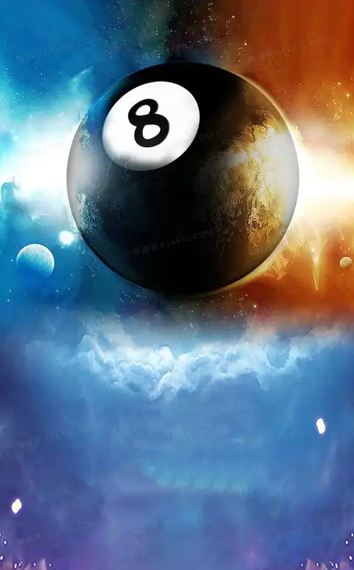 酷炫台球会所海报宣传背景素材