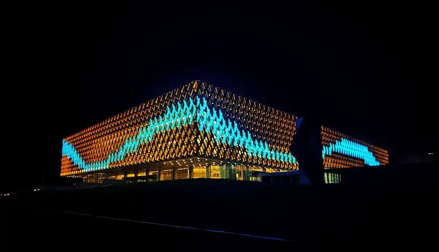 位于兰州新区职教园区的甘肃省体育馆