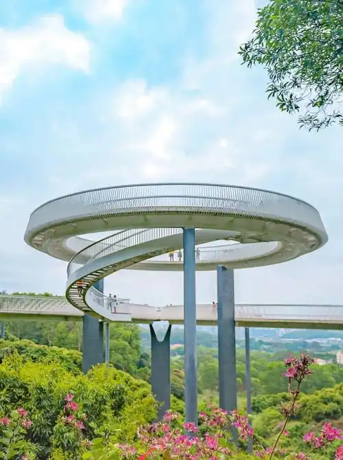 聚焦就在6号线光明这座悬浮玻璃桥火了天黑就发光