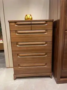 光明家具858-47015-84,实木家具五斗柜,简约时尚,结实耐用.